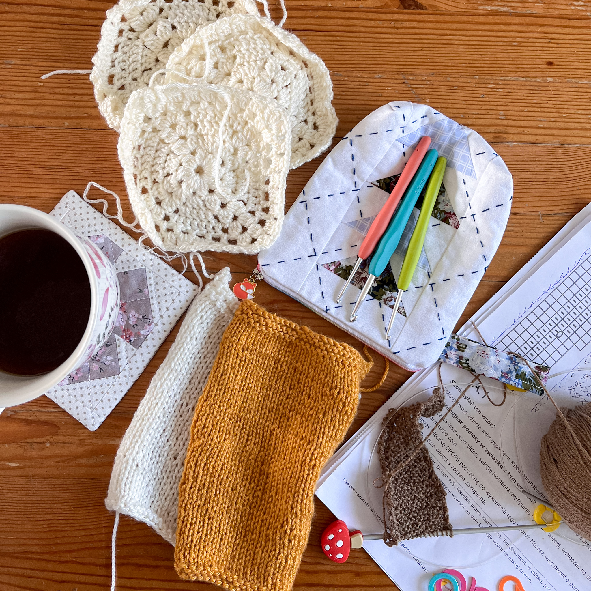 Mini saszetka z trójkątami - obrazek 2